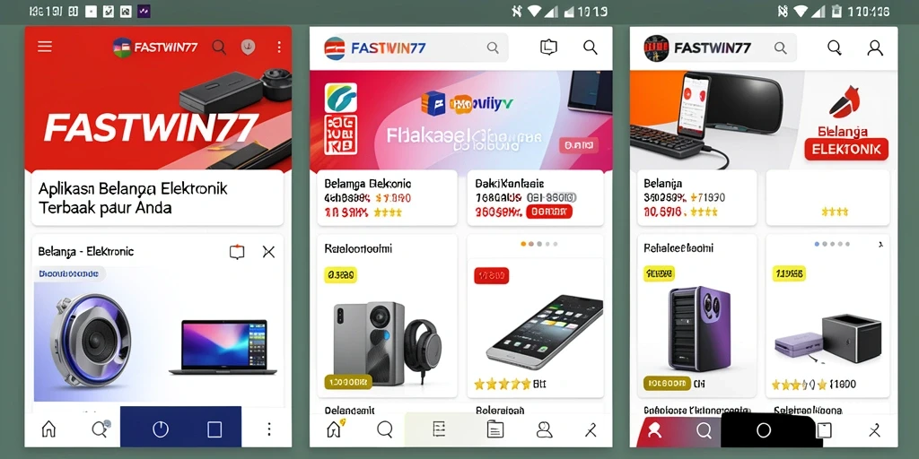 Antarmuka pengguna <strong>FASTWIN77</strong> yang menarik dan mudah digunakan.