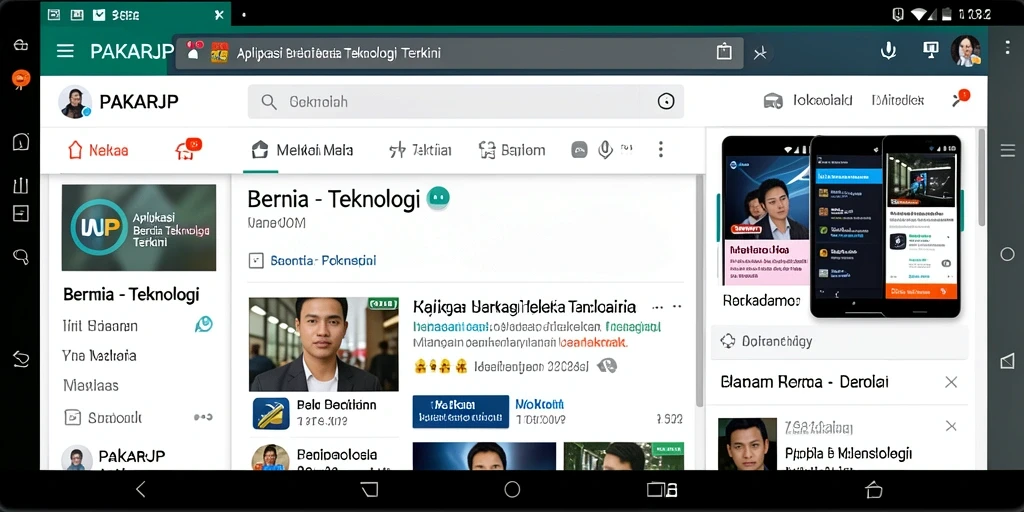 Tampilan antarmuka aplikasi PAKARJP yang modern dan fungsional.