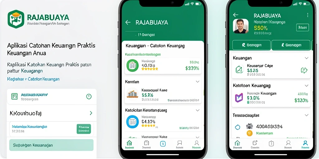 Tampilan antarmuka RAJABUAYA untuk catatan keuangan yang user-friendly.