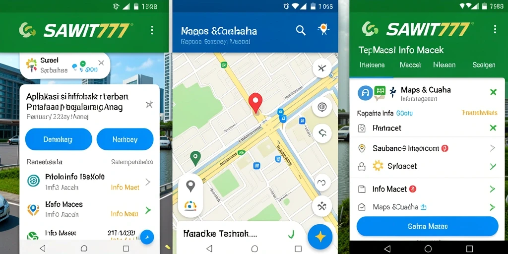 Tampilan antarmuka aplikasi SAWIT777 yang informatif dan mudah digunakan.