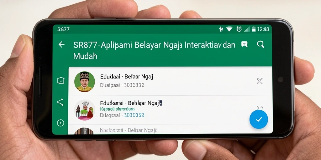 Tampilan antarmuka aplikasi SR877 yang menarik dan interaktif.